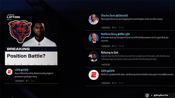 Madden NFL 25 - position battle