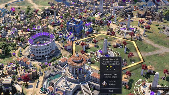 Civilization VII - Hawlit adjacent to wonders
