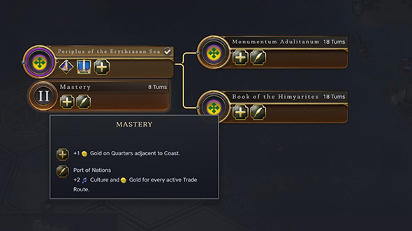 Civilization VII - Aksum civics tree