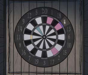 Blue Prince - dartboard puzzle