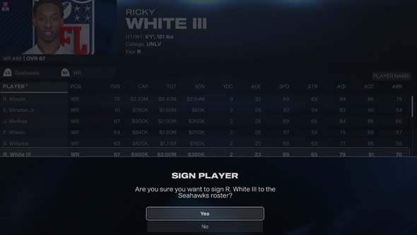 Madden 26 - Ricky White III