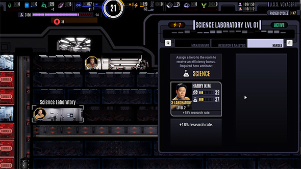 Star Trek Voyager: Across the Unknown - hero in Science Lab