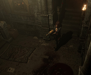 Tormented Souls 2 - walking with weapon drawn