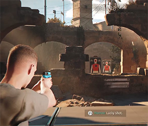 007 First Light - target practice