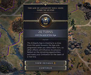 Civilization VII - Test of Time, countdown
