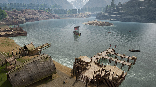 Land of the Vikings - war dock