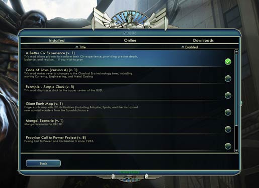 Install and enable the mod