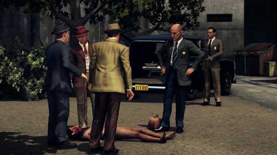 L.A. Noire crime scene
