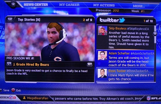 Madden NFL 13 - J Grade Bears coach