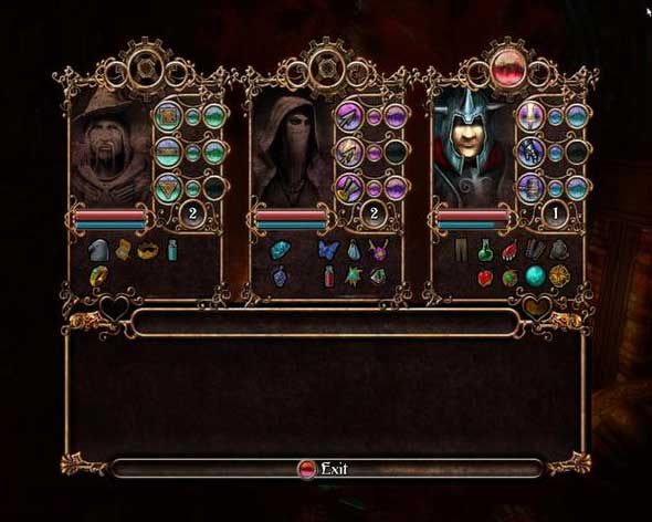 Trine - inventory and abilities