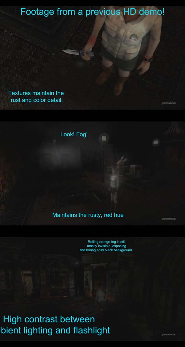 Silent Hill HD Collection early demo with textures and fog intact