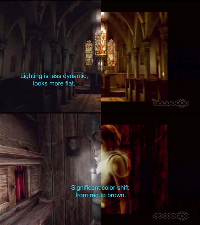Silent Hill HD Collection composite of church in Silent Hill 3