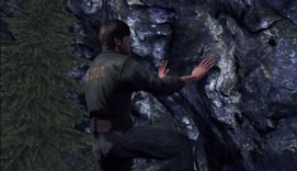 Silent Hill Downpour - climbing a rock