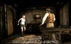 Silent Hill 3 - Heather doesn't let anyone bad mouth her dad