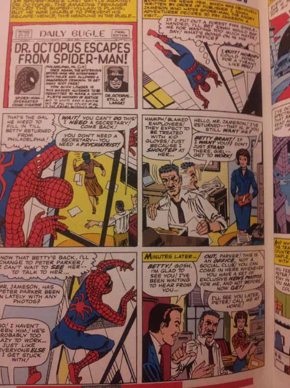 Spider-Man comic panel