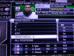 NCAA Football 13 - Team Needs filter