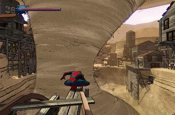 Spider-Man: Shattered Dimensions - Sandman tornado