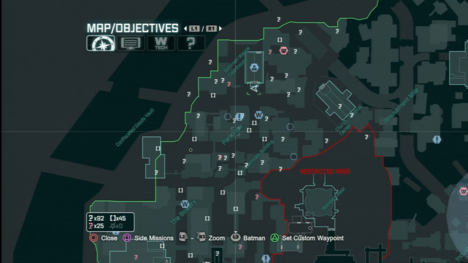 Batman: Arkham City - map
