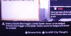 Amazing Spider-Man game - dodge hint